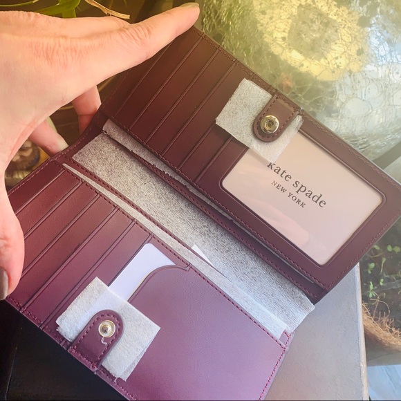 Authentic Kate Spade flower print LG snap wallet🌸 - Picture 7 of 8